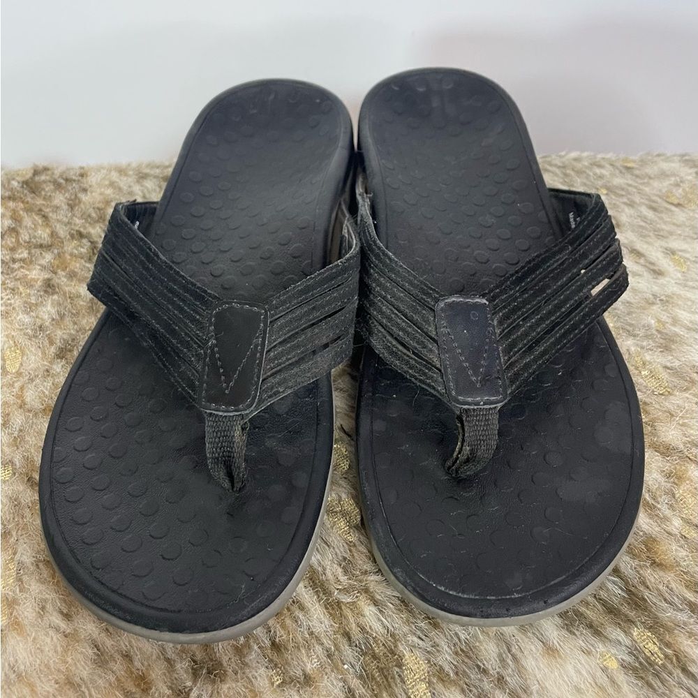 5‎ for $25🔥Vionic Fallyn Black Slip On Supportive Sandals Women Size 7